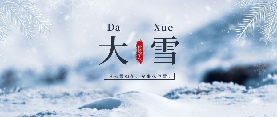 大雪 ▎雪落冬藏，將美好醞釀~